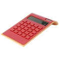 thumbnail image 3 of Calculadora portátil de 10 dígitos, calculadora ultradelgada con energía solar para el hogar, la oficina y los negocios, pantalla LCD roja, 3 of 15
