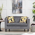 thumbnail image 5 of Modway Prospect Velvet Upholstered Contemporary Modern Loveseat In Gray, 5 of 5