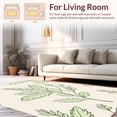 thumbnail image 2 of ODIKA 3'x5' Machine Washable Non-Slip Area Rug, Elegant Botanical Tile Doormat High Traffic Rug, Ivory, 331125, 2 of 7