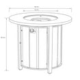 thumbnail image 6 of Mondawe 30" Propane Gas Fire Pit Table, 50000 BTU Round Steel Fire Pit (Wood Grain Ceramic Top) - Black, 6 of 7