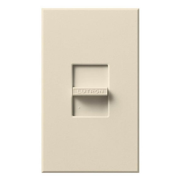 Lutron NF-10-LA Nova Fluorescent Slide Dimmer, Single-Pole, 8A, 120V, Light Almond