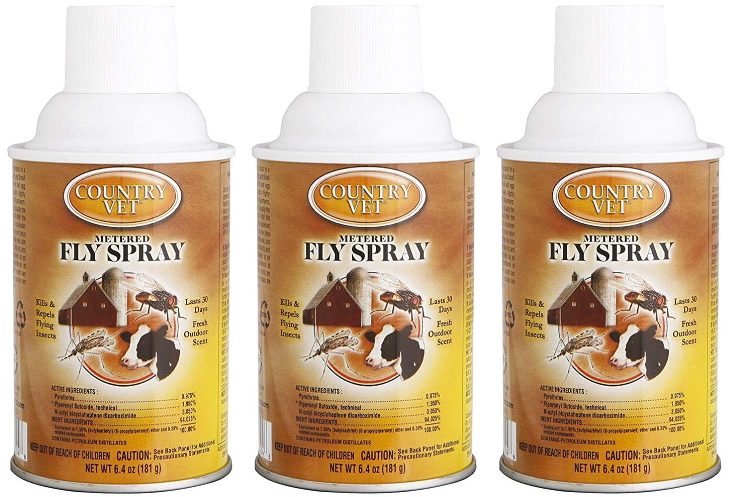 Zep 342050CV Metered Fly and Insect Killer/Repellent (3 Pack), Kills, And Repels Flying Insects