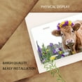 thumbnail image 3 of License Plate, Flowery crowned Cow Decorative Front,Personalized Stainless Steel License Plate Cover For Men Women,12.2" X 6.2", 3 of 7