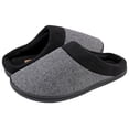 thumbnail image 6 of Urban Fox Slippers For Men - Micro Suede Everson | House Shoes I Rubber-Sole | Faux Fur Men's Slippers Grey/Black 13-14 M US, 6 of 7