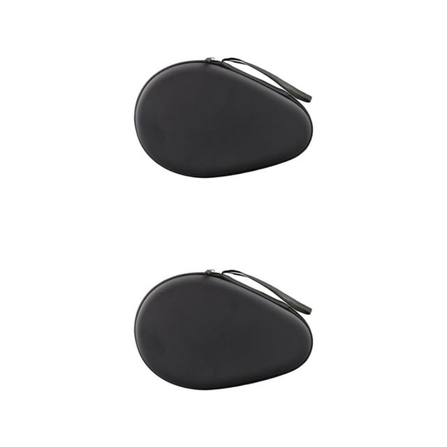 Wweixi Versatile Table Tennis Racket Case Resilient and Long-lasting for Outdoor Practice Black 18 x 28 x 7.5cm 2Set