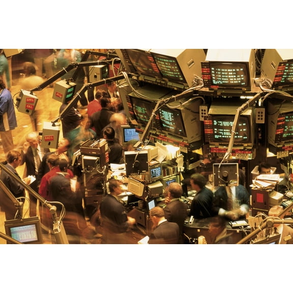 Art.com This Is the Interior of the New York Stock Exchange on Wall Street Photographic Print, 18" x 12"