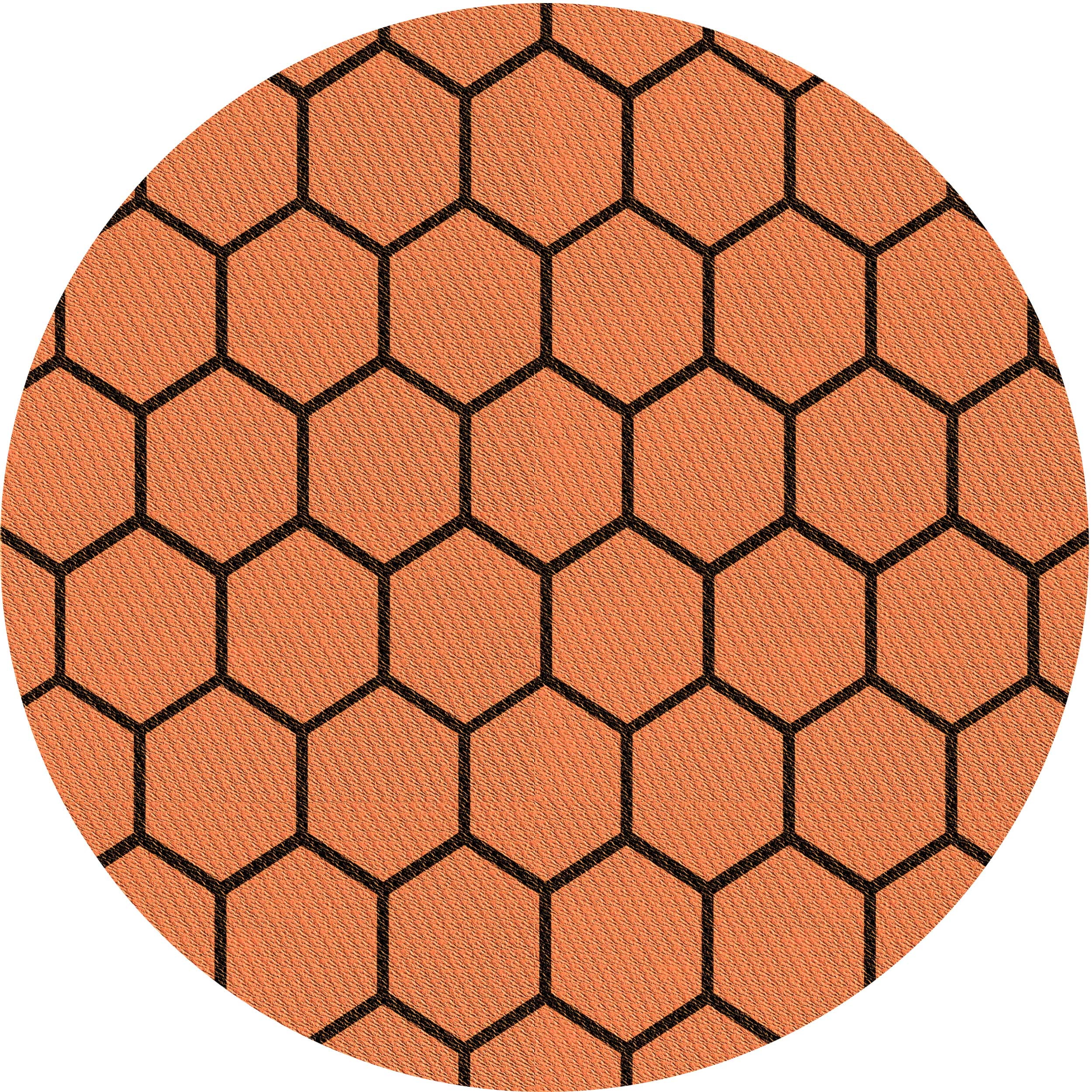Neon Yellow Pineapple Hawaiian Print Round Rug
