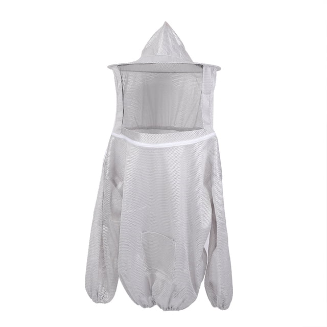Traje de abeja, traje de abeja transpirable de algodón transpirable de doble capa, traje de apicultura diseñado con precisión