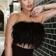 thumbnail image 2 of Women Sleeveless T Shirts Casual Holiday Vest Fluffy Blouse zhangyuxiang LED, 2 of 2