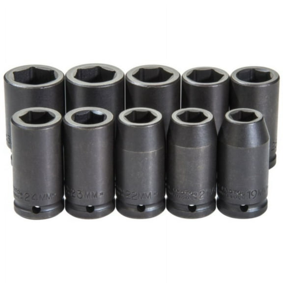 Proto 3/4In Drive 6Pt Impact Socket Set 10Pc