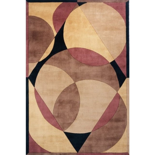 Momeni New Wave 2'6" X 8' Contemporary Hand Tufted Wool Runner Rug in Brown