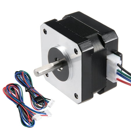 - Stepper Motor 17 Bipolar 16mm 0.315NM 1.5A 3.6V 4 Lead Cable for 3D Printer CNC Router Laser Lathe Machine Stage Light C