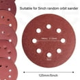 thumbnail image 2 of SATC 60 Pcs 5" Sanding Discs 240-1000 Grit Hook & Loop 8-Hole Orbital Sander Sandpaper, 2 of 8