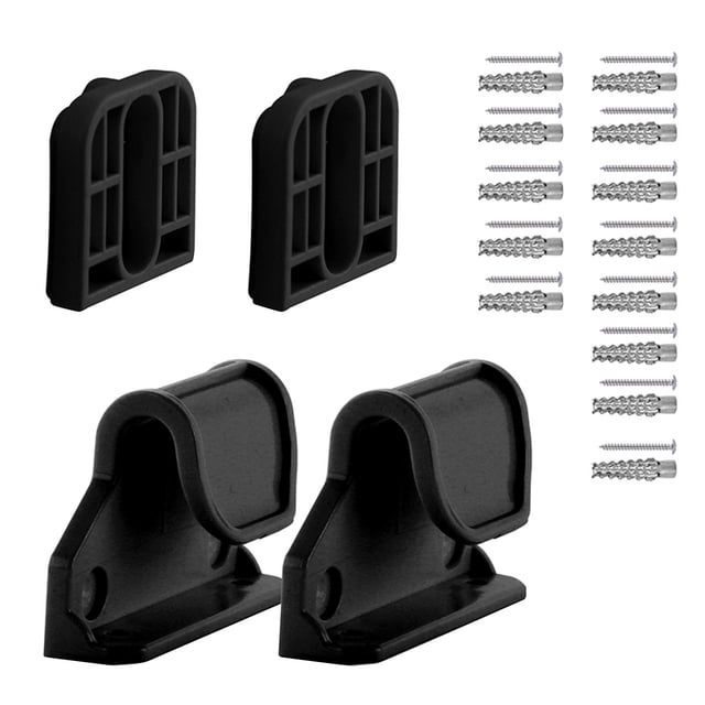 Lipstore Baby Gate Replacement Easy to Install Mounting Kit Pet Dog Bracket Accessory Black