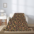 thumbnail image 2 of Disketp Fast Food Cozy Flannel Fleece Throw Blanket: Has a velvety texture for All Seasons - Perfect for Women, Men, & Kids"40"x30", 2 of 6