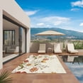 thumbnail image 3 of Farmhouse Botanical Outdoor Rug for Patio/Deck/Porch, Non-Slip Large Area Rug 6 x 9 Ft, Pastoral Summer Spring Floral Indoor Outdoor Rugs Washable Area Rugs, Reversible Camping Rug Carpet Runner, 3 of 8