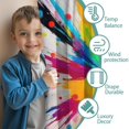 thumbnail image 3 of Blackout Kids Curtains,Colorful Radial Paint Burst Childrens Insulated Curtains Set Of 2,Bedroom Essentials,Toddler Room Decor 52"x63", 3 of 5