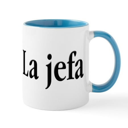 

CafePress - La Jefa Mugs - 11 oz Ceramic Mug - Novelty Coffee Tea Cup