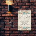 thumbnail image 5 of Wait on The Lord Print Isaiah 40 31 Bible Scripture Wall Art Metal Tin Sign Bible Wall Art for Kitchen Printing Pictures Artwork Decoration for Bedroom (8x12 in), 5 of 5