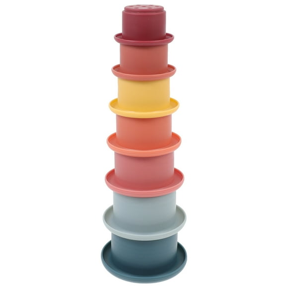 7Pcs Creative Stacking Cups Toy Baby Bathing Stacked Cups Toy Educational Toy