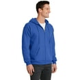 thumbnail image 4 of Port & Company   Core Fleece Full Zip Hooded Sweatshirt-XL (Royal), 4 of 6
