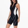 thumbnail image 4 of Maillots de Bain pour Femmes Été avec Fermeture Éclair Intégrée Tankini de Surf Blanc, 4 of 4