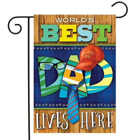 Briarwood Lane Best Dad Father's Day Garden Flag