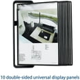 thumbnail image 3 of HTYSUPPLY Wall Mount Reference System - 10 Double-Sided Panels - 20 Sheet Capacity - Universal Size Panels (Letter-Size/A4) - Black - VEO Design (V714527), 3 of 8