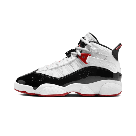 JORDAN GRADE SCHOOL Jordan 6 Rings GS "White Varsity Red Black" 323419 164 323419 164 from Stadium Goods