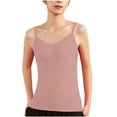 thumbnail image 1 of FAIWAD Women Seamless Basic Camisole Sleeveless Stretch Lace V Neck Tank Tops Summer Basic Spaghetti Strap Tops, 1 of 4