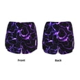 thumbnail image 5 of Picia Galaxy Lightning Pattern Women's 2 in 1 Athletic Running Shorts High Waisted Workout Casual Gym Sweat Shorts with Comfy Liner Zipper Pockets-X-Large, 5 of 9