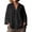 Black, variant on Mlkoz Women Striped Button Shirt, Collared 3/4 Sleeve Loose Casual Blouse,Red,M