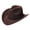Coffee, variant on YIWULA Classic Western Cowboy Hat Hat Ethnic Hat For Boys And Girls With Upturned Brim Kids Sun Hat(Yellow,One Size)