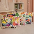 thumbnail image 6 of 18 x 18 Pillow Cover Kids, 18 inch Pillow Covers Kids, Animal Pillow Covers 18x18 Set of 4 Outdoor Decorative Linen White Background Square Pillowcases for Couch Living Room Patio Home Decor, 6 of 6
