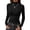 Black, variant on BTFBM Mock Tops for Women Fitted Long Sleeve Shirts Fall Fashion Clothing Thermal Layering Undershirts Going Out Outfits