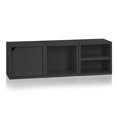 thumbnail image 4 of Way Basics Eco Stackable Connect Storage Cube Cubby Organizer with Door (Tool-Free Assembly and Uniquely Crafted from Sustainable Non Toxic zBoard Paperboard) Black, 4 of 5