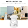 thumbnail image 4 of Ceramic Diffuser Candle Burner Ceramic Burning Oils Diffusers Aromatic Lamp -Love, 4 of 9