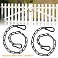 thumbnail image 2 of NUAHRHY 2pcs Gate Chain Lock Stainless Steel 20/39inch Chain Link Gate Latch with Spring Buckle Weatherproof Outdoor Fence for Fence Pet Cage Door, 2 of 11