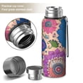 thumbnail image 2 of 20 Oz Colorful Floral Pattern Coffee Tumbler Double Wall Insulated Stainless Steel Water Bottle | Metal Reusable Thermoses Flask with Cup Cap | Leak & Sweat Proof with Anti-Dust Lid, 2 of 7