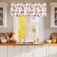 thumbnail image 2 of Valances for Windows Fall Orange Maple Leaf Seamless Rod Pocket Short Curtain for bathroom living room bedroom Burnt Orange Gradient 1 Panel 54x18in, 2 of 9