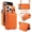 Orange, variant on Premium Leather Phone Case with Mini Zipper Coin Purse Shockproof Protective Wallet Cover for iPhone 14 15 16 17 Plus Pro Pro Max