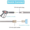 thumbnail image 3 of 2 Pack Pressure Washer Extension Cord, 17 Cleaning Tools Replacement Lance with 1/4 Quick Connect for Pressure Washer, Gun, Cleaning Machine, 3 of 5