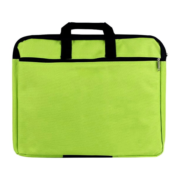 Cateissary Bolsa de almacenamiento de papel para documentos con asa, bolsas para archivos, bolso de estudiante, organizador de libros de gran capacidad, Videojuegos y accesorios Verde