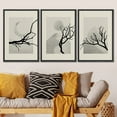 thumbnail image 2 of PixonSign Framed Canvas Print Wall Art Set Tree Silhouette Desert Landscape Nature Floral Illustrations Modern Art Minimalism Decorative Botanical for Living Room, Bedroom, Office - 16"x24"x3 Black, 2 of 5