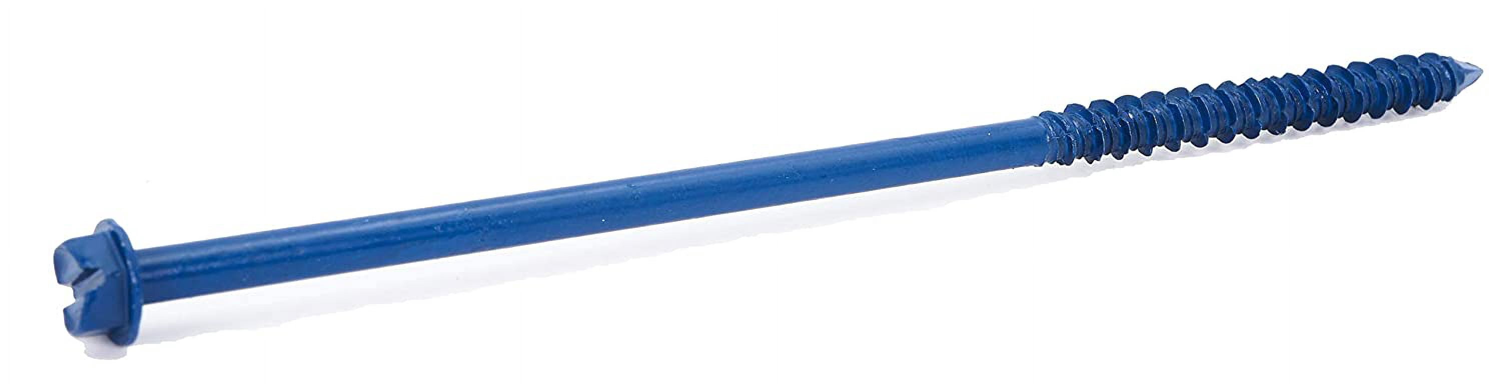 CONFAST 1/4" x 6" Hex Head Concrete Screw Anchor with Drill Bit for Anchoring to Masonry, Block or Brick (100 per Box)