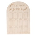 thumbnail image 2 of Tablero De Hitos Del Primer Año, Decoración De Madera, Tablero De Fotos Del Primer Año Para Niños Para La Vida Diaria, 2 of 7