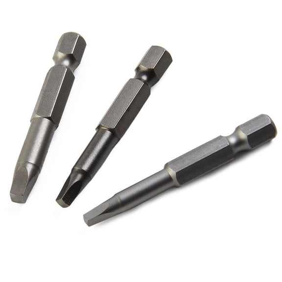 3Pcs 50Mm Square Head Screwdriver Bit Kit Screwdriver Repair Hand Drill Kit