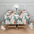 thumbnail image 3 of Pioneer Flower Floral Print Pattern Square Tablecloth,Waterproof Square Table Cover,Wipeable Spillproof Washable Table Cover for Home Kitchen Party Decor 42"X42"(107x107cm), 3 of 6