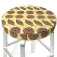 thumbnail image 3 of Lsque Bohemia Round Bar chair cushion covers Velvet Fabric Premium Comfort Protects from Scratches and Stains for 14-17 Inch Chair- 12 inch, 3 of 7