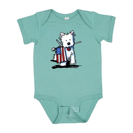 

Inktastic US Flag Westie Gift Baby Boy or Baby Girl Bodysuit